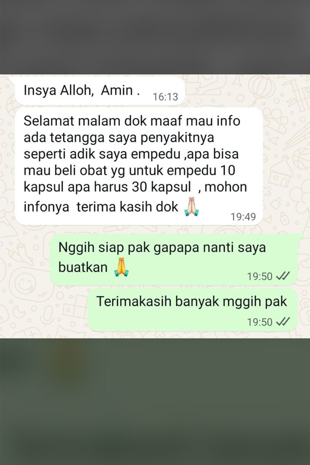 Testimoni Bernandinus Oktovian